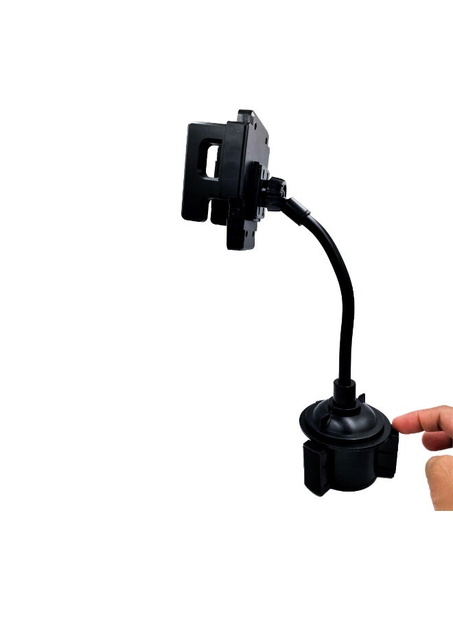 GODO GD-H323 Universal Car Cup Holder Phone Mount, 360° Adjustable Mobile Phone Holder with Flexible Gooseneck, Secure Cup Holder Base, Hands-Free Smartphone Stand for Car, SUV, Truck, Compatible with Most Phones - Image 5
