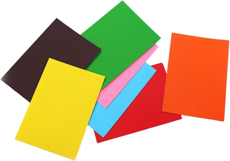 ORFOFE 56Pcs Mixed Color DIY Paper Sheets for Corrugated Cardboard Arts Crafts Projects for Paper Folding and Creative DIY Crafts - Image 2