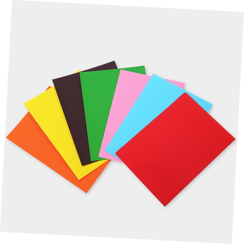 ORFOFE 56Pcs Mixed Color DIY Paper Sheets for Corrugated Cardboard Arts Crafts Projects for Paper Folding and Creative DIY Crafts - Image 5