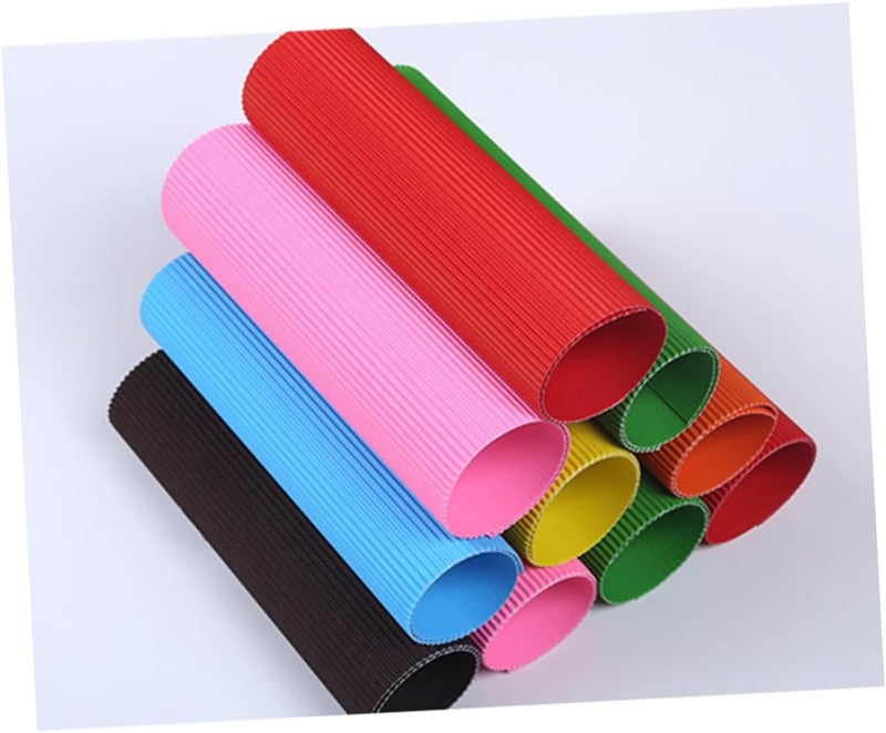 ORFOFE 56Pcs Mixed Color DIY Paper Sheets for Corrugated Cardboard Arts Crafts Projects for Paper Folding and Creative DIY Crafts - Image 4