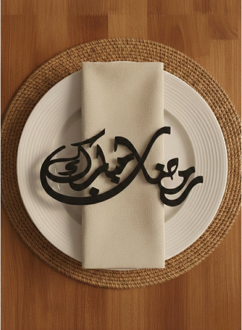 أخوة ثلاثي الأبعاد عبارة رمضان يجمعنا لديكور الطاولة بتصميم خط عربي إسلامي أنيق - Image 4