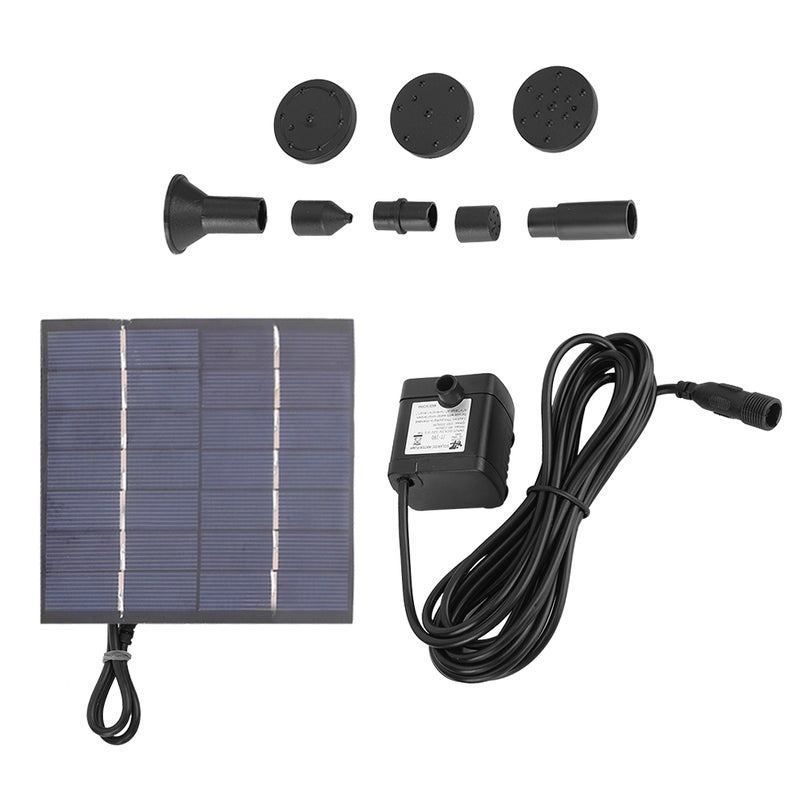 1.4W Solar Powered Panel Submersible Water Panel Fountain Pump Pond Pool Fountain Kit - Image 1