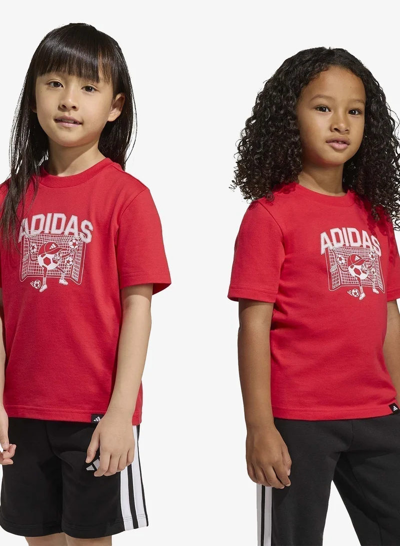 Adidas Kids Football Graphic T-Shirt