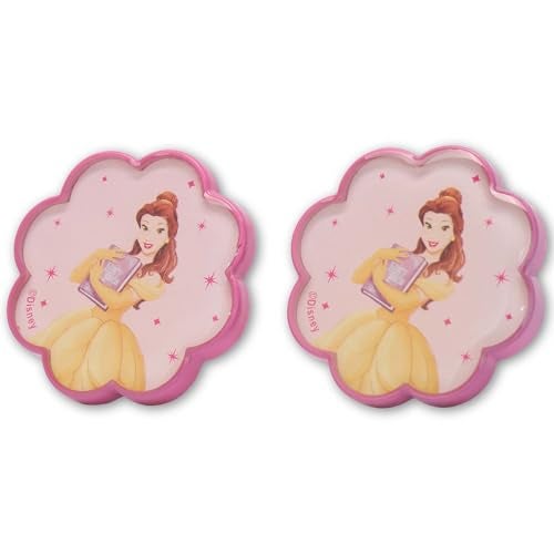 Open Road Brands Disney Beauty and The Beast Belle Acrylic Knobs Beautiful Scalloped Princess Knobs for Dresser or Cabinet Pack of 2 - Image 3