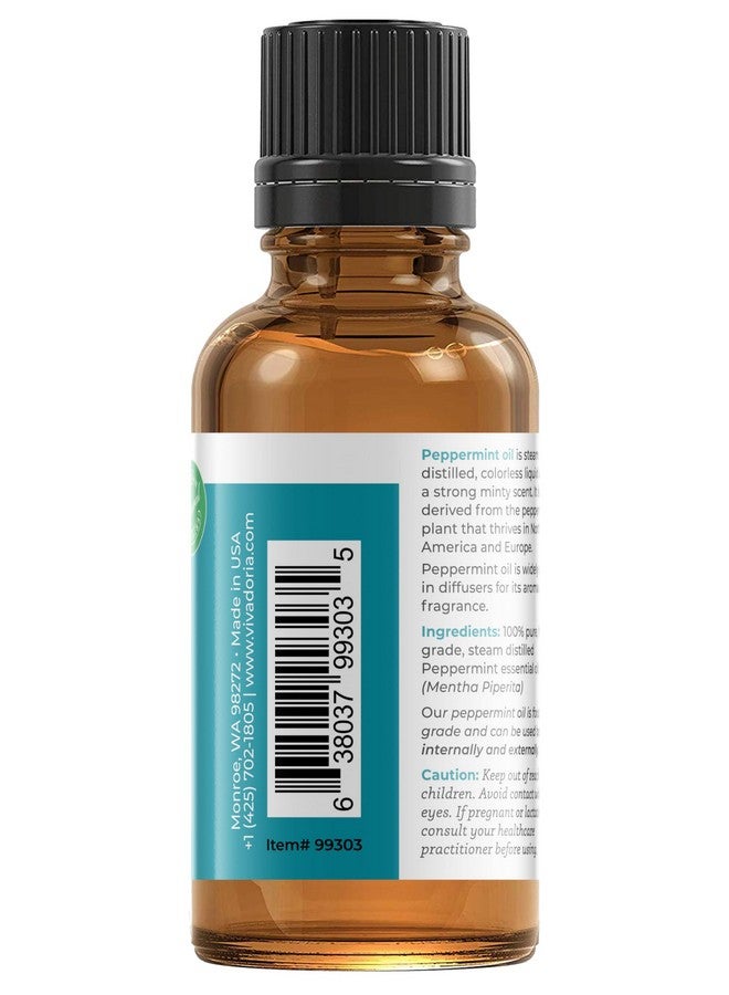 Viva Doria 100% Pure Northwest Peppermint Essential Oil Undiluted Food Grade Steam Distilled Made In Usa 30 Ml (1 Fluid Ounce) - Image 2