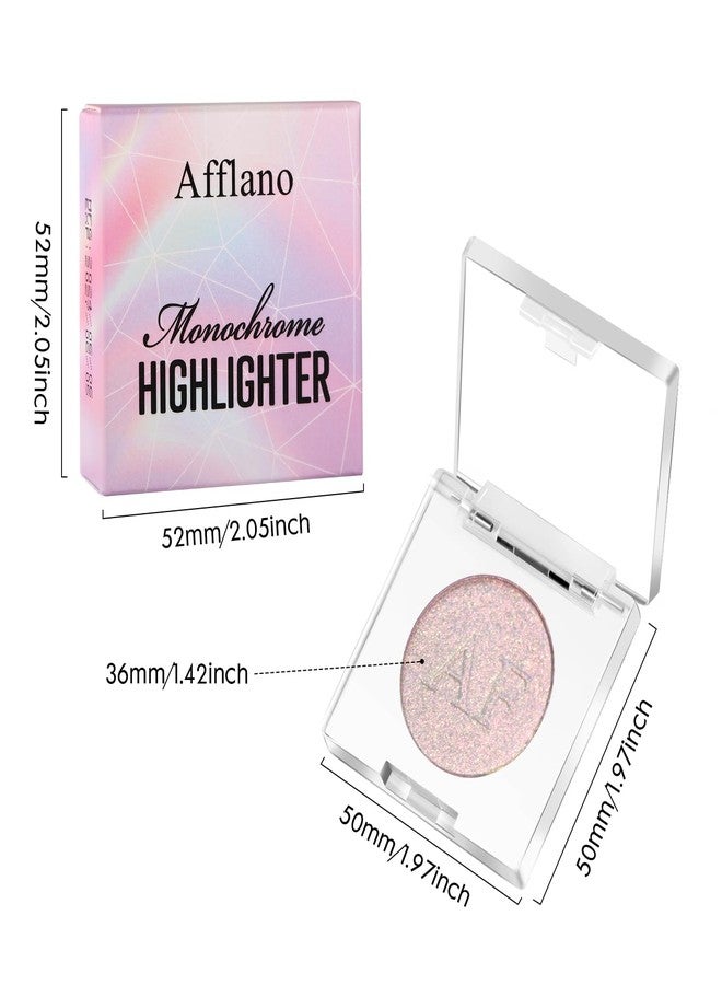 ecofavor Highlighter Makeup Palette, Long Lasting New Formula, Fairy-like Sheer Glow, Translucent Pink and Silver Shimmer, Ideal for Face and Body Contour and Cheek Highlight,#1 - Image 5
