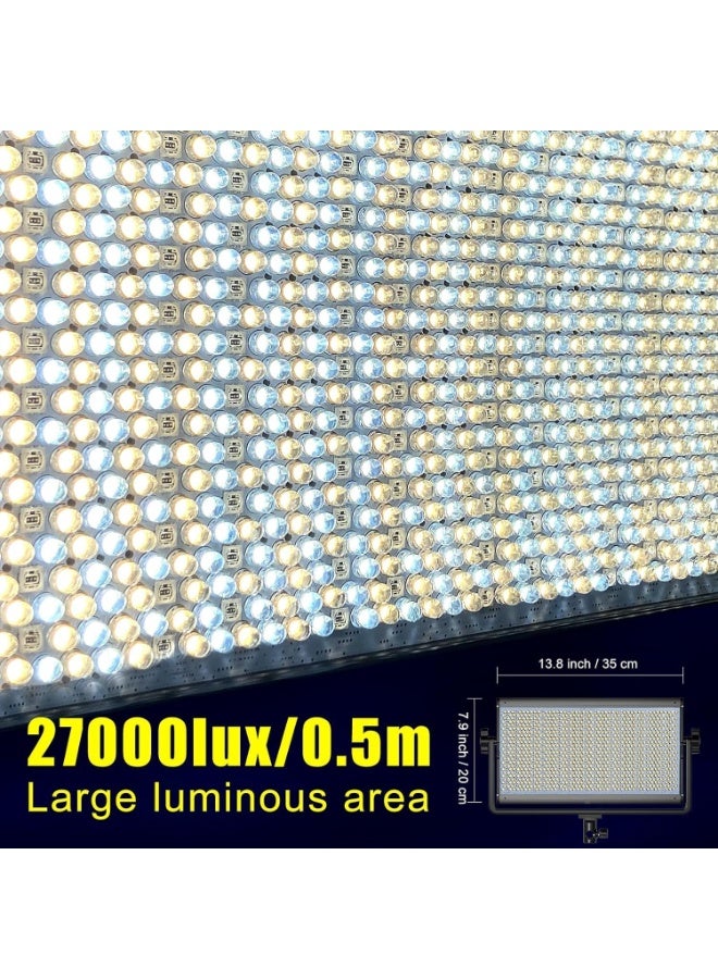 GVM 1500D-2L RGB LED Studio Video Light – Bi-Color Soft 2-Light Panel Kit with Stands, App Control, CRI 97+, Full HSI Mode, FX Effects for Photography & Videography - Image 2