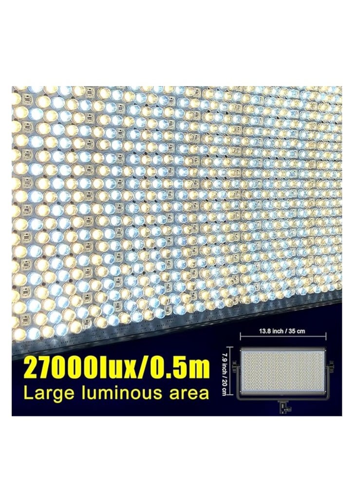 GVM Great Video Maker - GVM Great Video Maker 1500D RGB LED Light, 75W Lighting Kit with Bluetooth Control, 2 Packs Led Panel Light for Photography, YouTube Studio, Shooting, Conference, 1128 Led Beads - Image 1