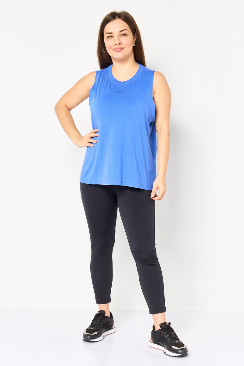 DKNY Sport Women Sportswear Fit Sleeveless Outdoor Tank Top, Blue - Image 2