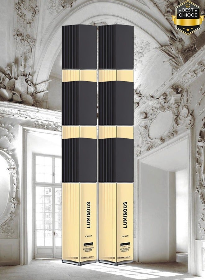 UNIVERSAL 6 Pieces Luminous Perfume For Men 100ml EDT - Image 1