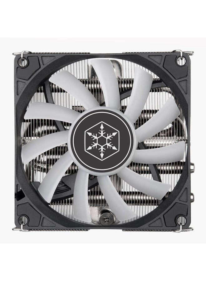 SilverStone مبرد وحدة المعالجة المركزية سيلفرستون داون-بريشر Hyh90 (يدعم AMD AM5، إنتل 1700، منصات متعددة/أربعة أنابيب حرارية/متوافق مع صناديق ITX/مروحة PWM) - Image 4