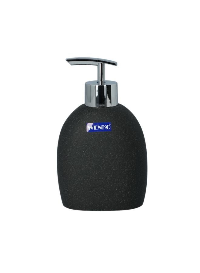 Wenko Puro Soap Dispenser Anthracite And Silver - Image 1