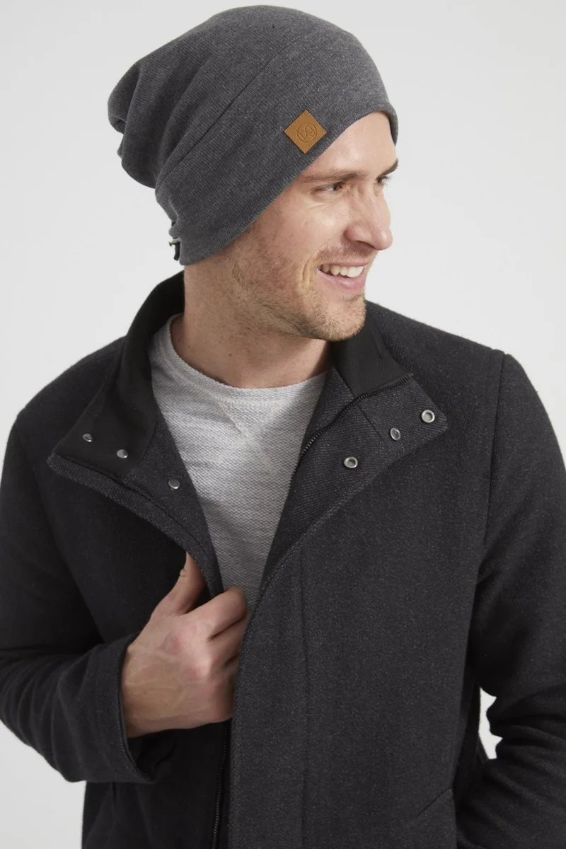 بوتيكجيز Smoked Men's Young Businessman Smoked Rope Hat Beret Sports Comfortable Cotton Camisole
