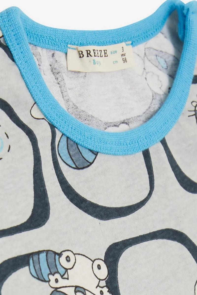 Breeze Girls & Boys Baby Boy Pajama Set, Cute Raccoon Patterned 9 Months-3 Years, Gray