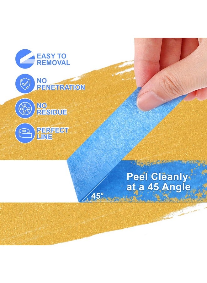 NEOACT 16 Rolls Painters Tape 2 Inch Wide,Multi-Surface No Residue Blue Masking Tape For Walls Painting,Packing,Labeling,Diy Crafts,2 Inch X 55 Yards(880 Yards Total)  - Image 4