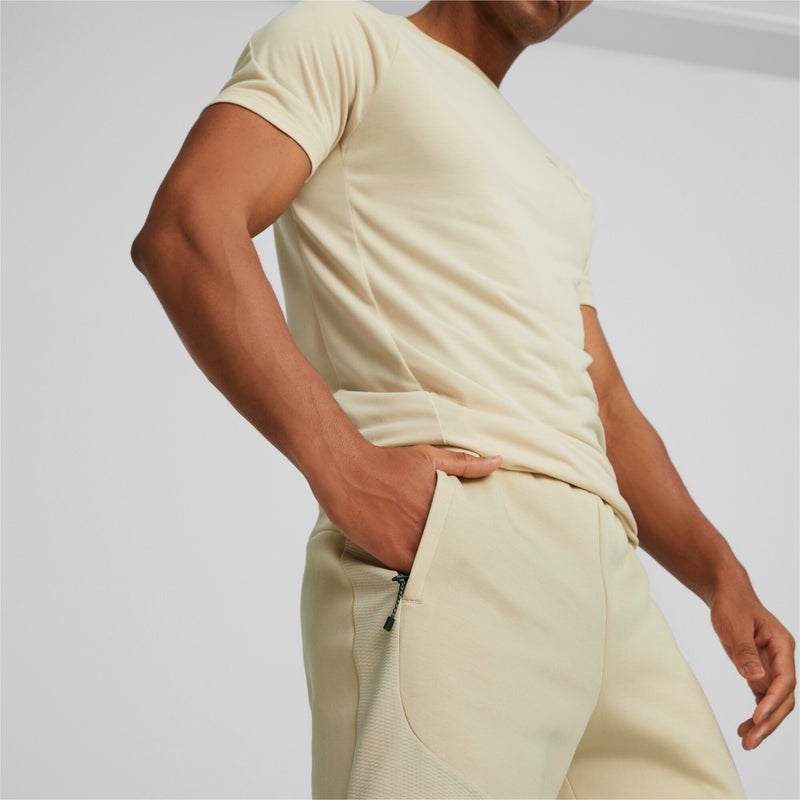 PUMA EVOSTRIPE Mens Beige Shorts - Image 3