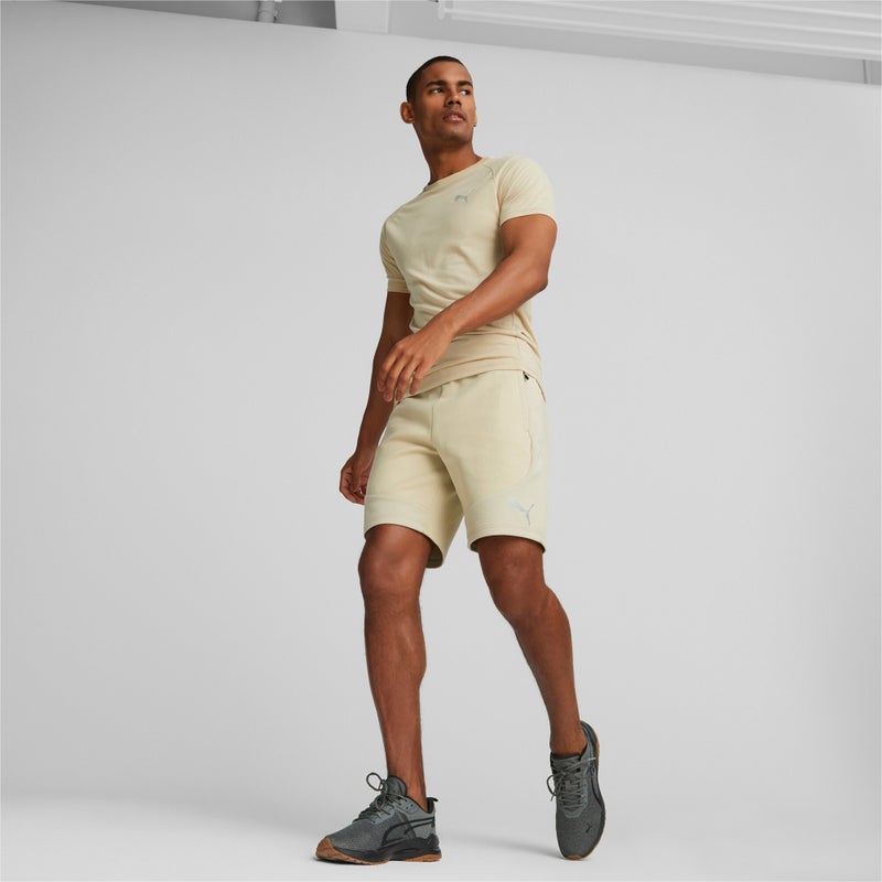 PUMA EVOSTRIPE Mens Beige Shorts - Image 5