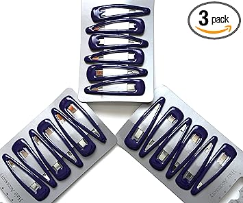 18 x Purple Sleepy Clips Snap Clips Hair Clips School Colours