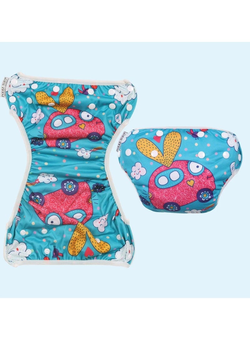 Polka Tots Polka Tots Reusable Swim Diaper - Car  - Image 3