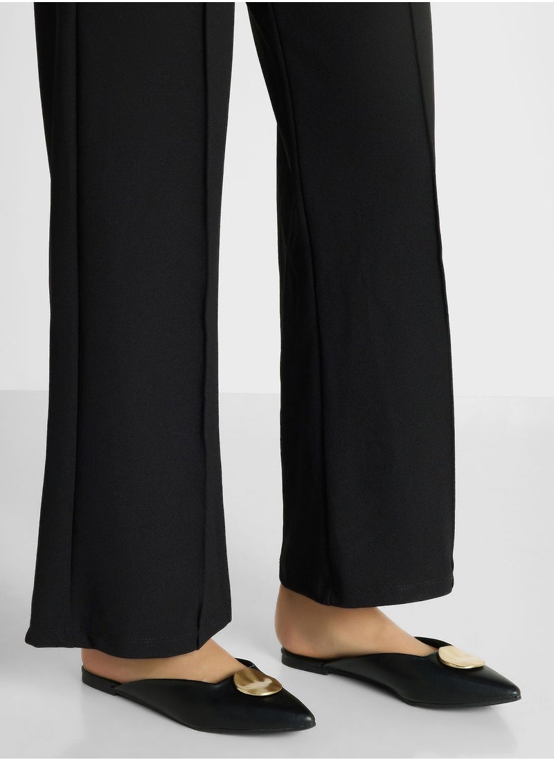 Vincci - Pointed Toe Flat Sandals - Image 1