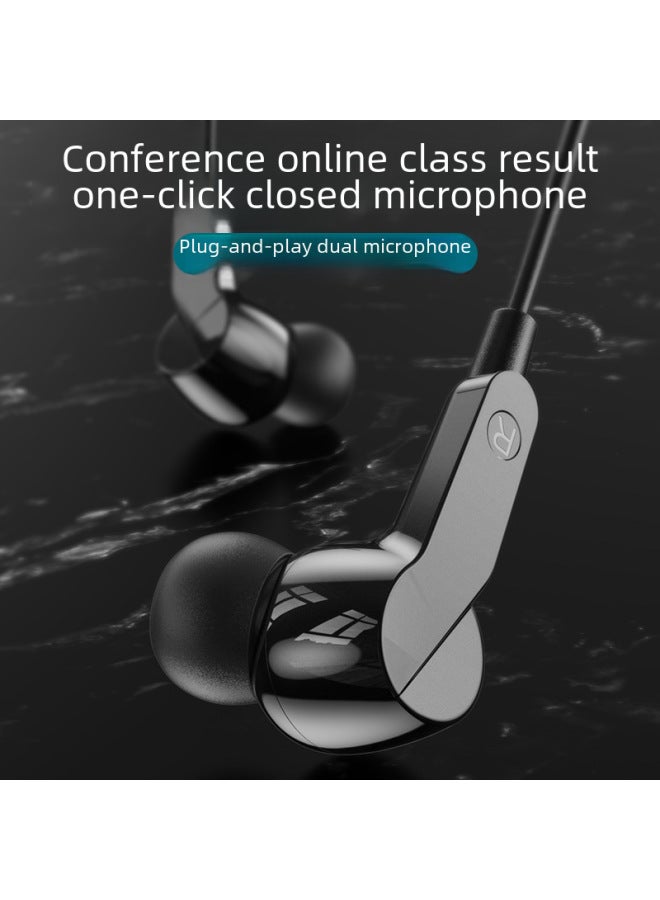 One-touch Closing Of The Conference Online Class Call, Microphone Headset, Trembles Anchor Call Is Suitable For Huawei OPPO Xiaomi Viv-Color:3.5 Head  Carton Packaging + Audio Line - Image 2