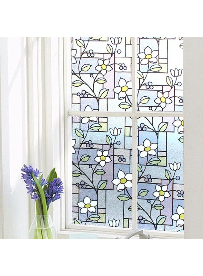 AIWANTO 5 Rolls Stained Glass Self-Adhesive Window Film Decorative Privacy Film 45 x 200 cm - Image 3