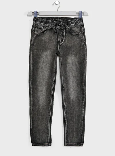 امريكان ايجل Kids Light Wash Jogg Jeans