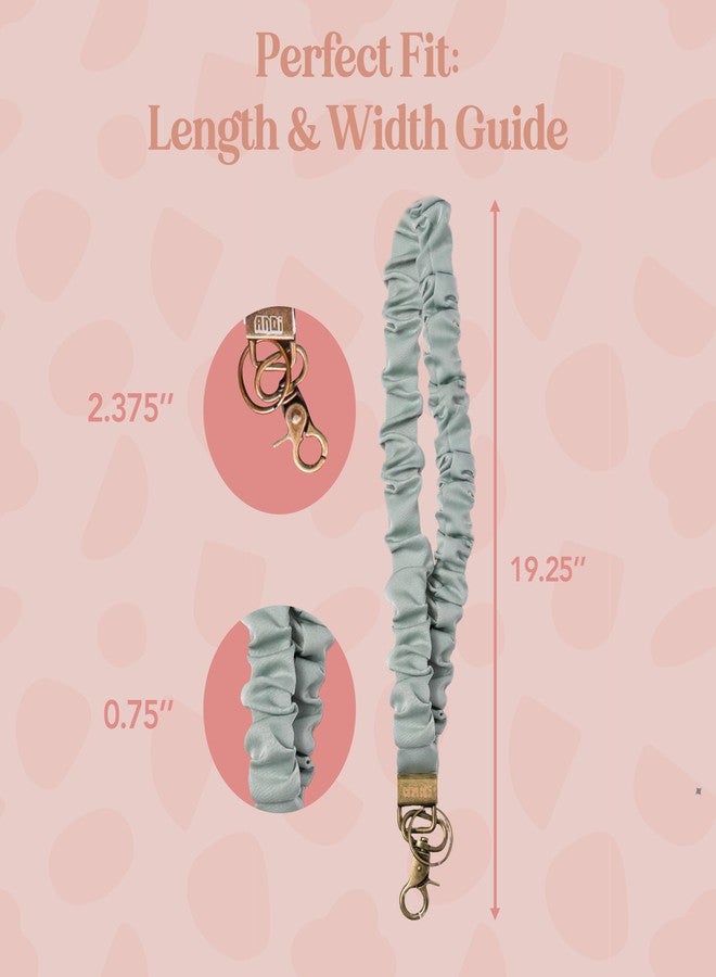 ANDI Neck Lanyard For Women - Scrunchie Cute Lanyard for Keys, Id Card Holder, Wallet - Aesthetic Long Lanyard (Dusty Sage) - Image 4