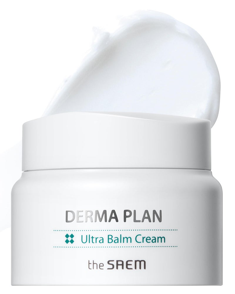 THESAEM Derma Plan Ultra Balm Cream 60ml / 2.02oz - Ceramide and Shea Butter Intensive Hydrating and Soothing Facial Cream, Vegan and Hypoallergenic Skin Care - Image 1