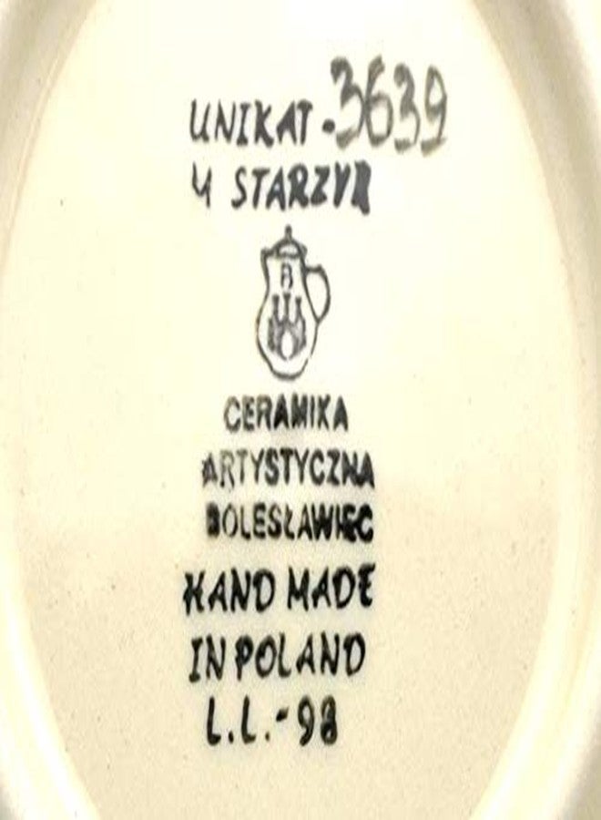 Polish Pottery Gallery Polish Pottery Plate - Salad/Dessert (7 3/4") - Unikat Signature U3639 - Image 3