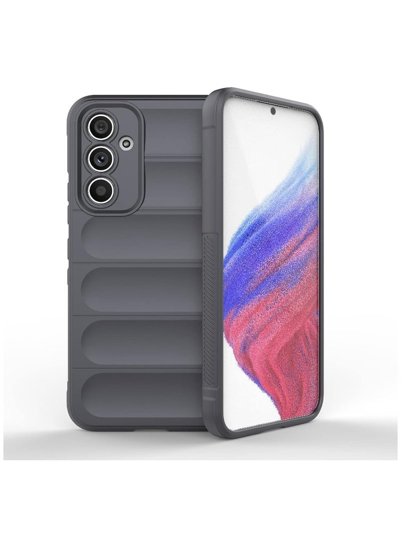 Phone case cover Magic Shield TPU + Silicone Shockproof Phone Case For Samsung Galaxy A55 (Dark Grey)