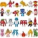 CHENZHOUZAI 24PCS Tralalero Tralala Toys Tung Tung Sahur More Mini Collectible Brainrot Toys for Desk Decor BRR BRR PatapimMeme Shark Collectible Animals Figurine Doll Red 24Pcs - Image 2