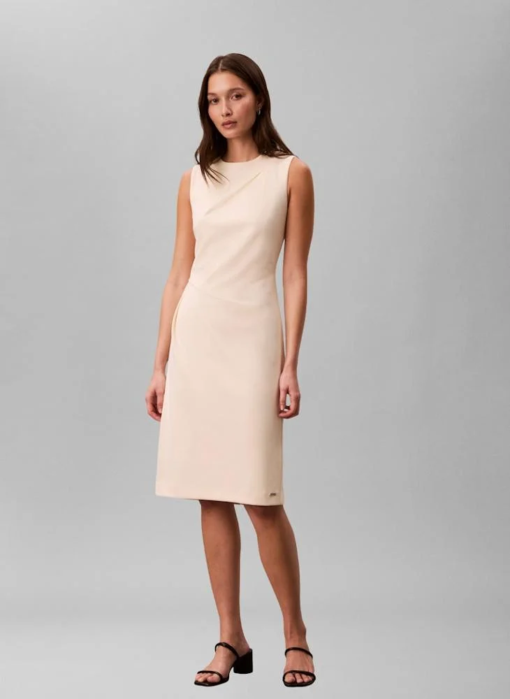CALVIN KLEIN Casual Scuba Crepe Sl Knee Length