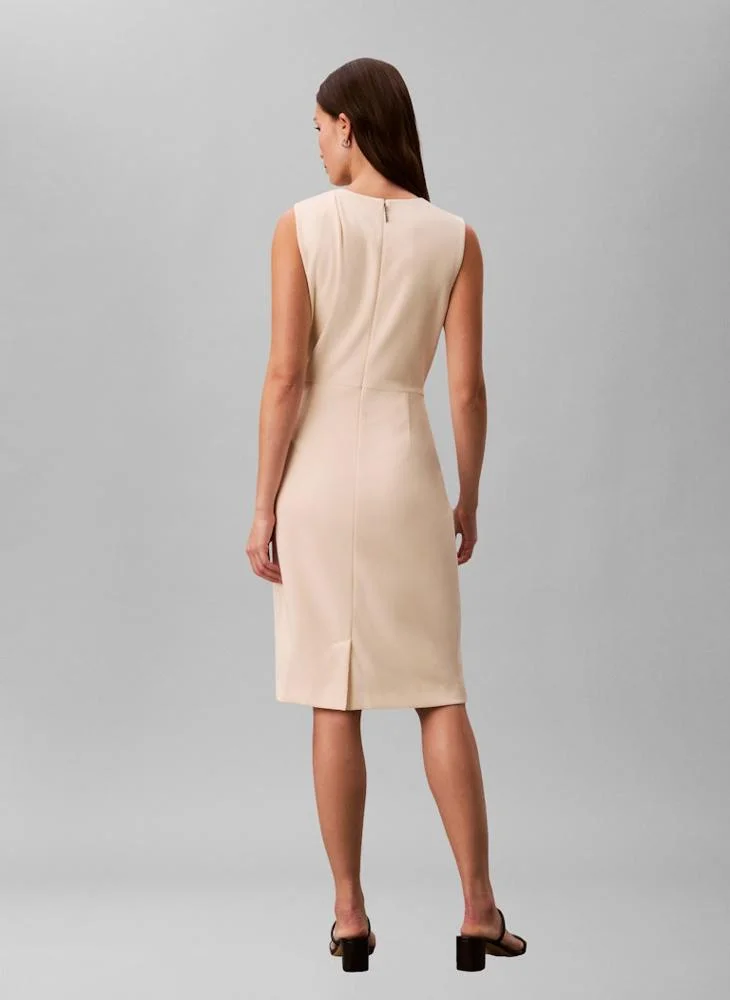 CALVIN KLEIN Casual Scuba Crepe Sl Knee Length