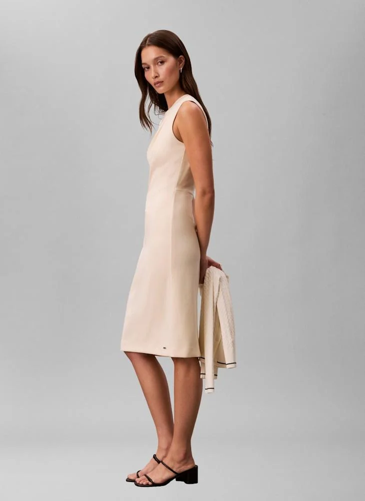 CALVIN KLEIN  Casual Scuba Crepe Sl Knee Length for Women | Best Price UAE
