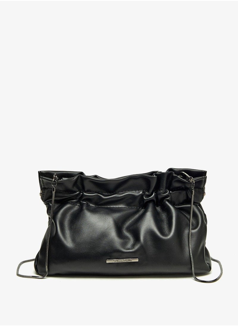 Flora Bella - Solid Crossbody Bag with Detachable Strap and Cinch Closure - Image 1
