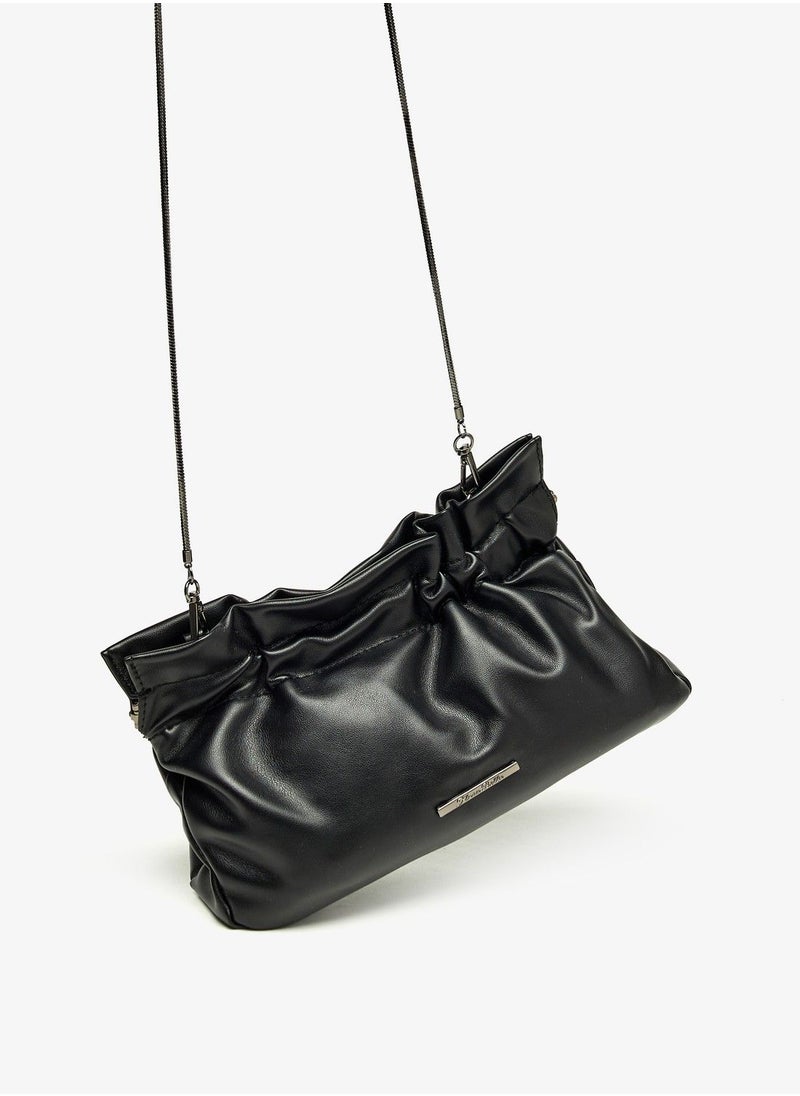 Flora Bella - Solid Crossbody Bag with Detachable Strap and Cinch Closure - Image 1