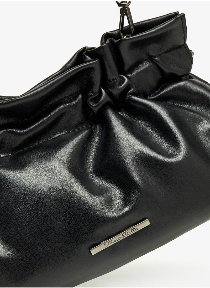 Flora Bella - Solid Crossbody Bag with Detachable Strap and Cinch Closure - Image 1