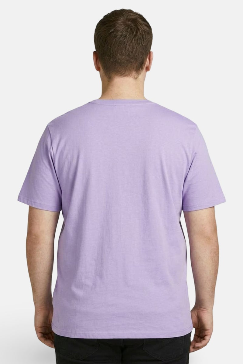 GAP Men Crew Neck Short Sleeves Graphic Print T-shirt, Purple - Image 4
