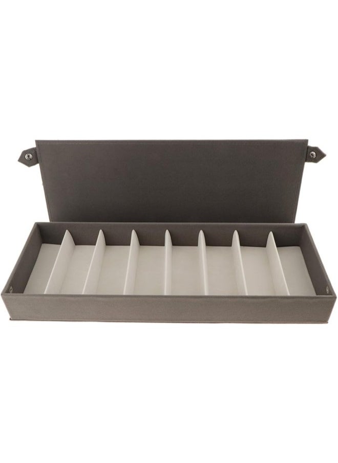 silvercnc 8 Grids Suede Sunglasses Glasses Storage Display Box  - Image 2