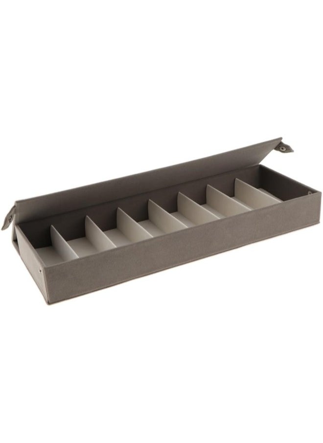 silvercnc 8 Grids Suede Sunglasses Glasses Storage Display Box  - Image 1
