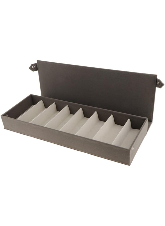 silvercnc 8 Grids Suede Sunglasses Glasses Storage Display Box  - Image 3