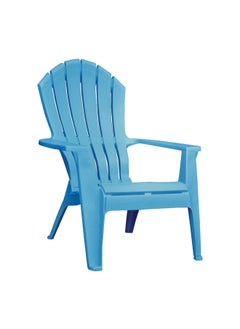 ADAMS High Quality Polypropylene Plastic Ergo Adirondack Chair Blue 37.5 x 30 x 32.5 Inch 8371-21-3700  - Image 2