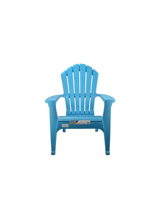ADAMS High Quality Polypropylene Plastic Ergo Adirondack Chair Blue 37.5 x 30 x 32.5 Inch 8371-21-3700  - Image 1