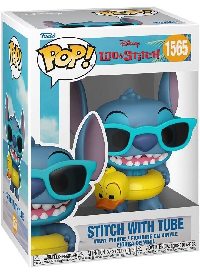 Funko Funko POP! Disney Lilo & Stitch Stitch with Tube Vinyl Figure (9.8 cm)  - Image 1