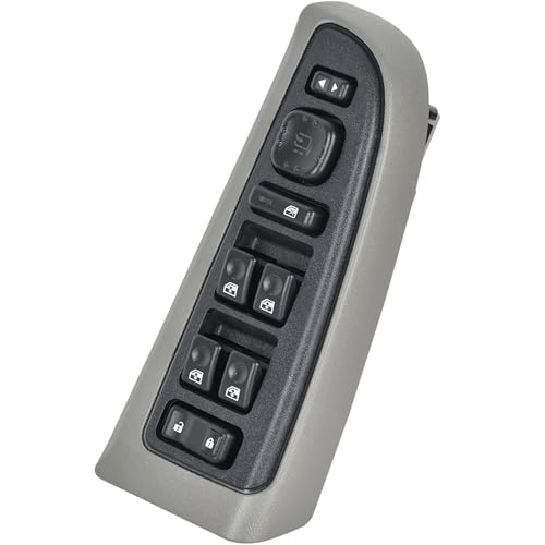 ASOPARTS 15883320 Front Driver Side Door Lock and Power Window Switch & Gray Bezel Assembly Fit for 2003-2007 Chevy Avalanche Silverado Suburban Tahoe GMC Yukon Sierra, Cadillac Escalade# 920-020 - Image 1