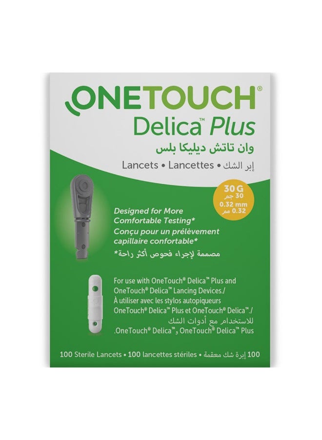 ONETOUCH Â® DelicaÂ® Plus Lancets 100's