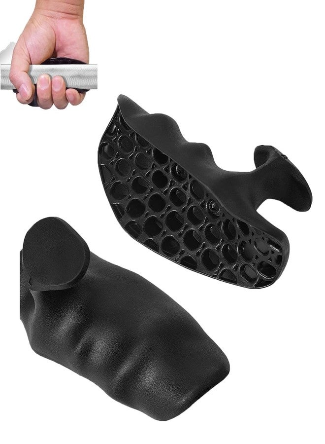 AZRMOH Rubber Gym Grips Pads for Weight Lifting, Bodybuilding, Deadlifts, No Slips Fingerless Workout Grips for Palm Protection Barbell Pad Pull Up Grippers Without Finger - Image 1