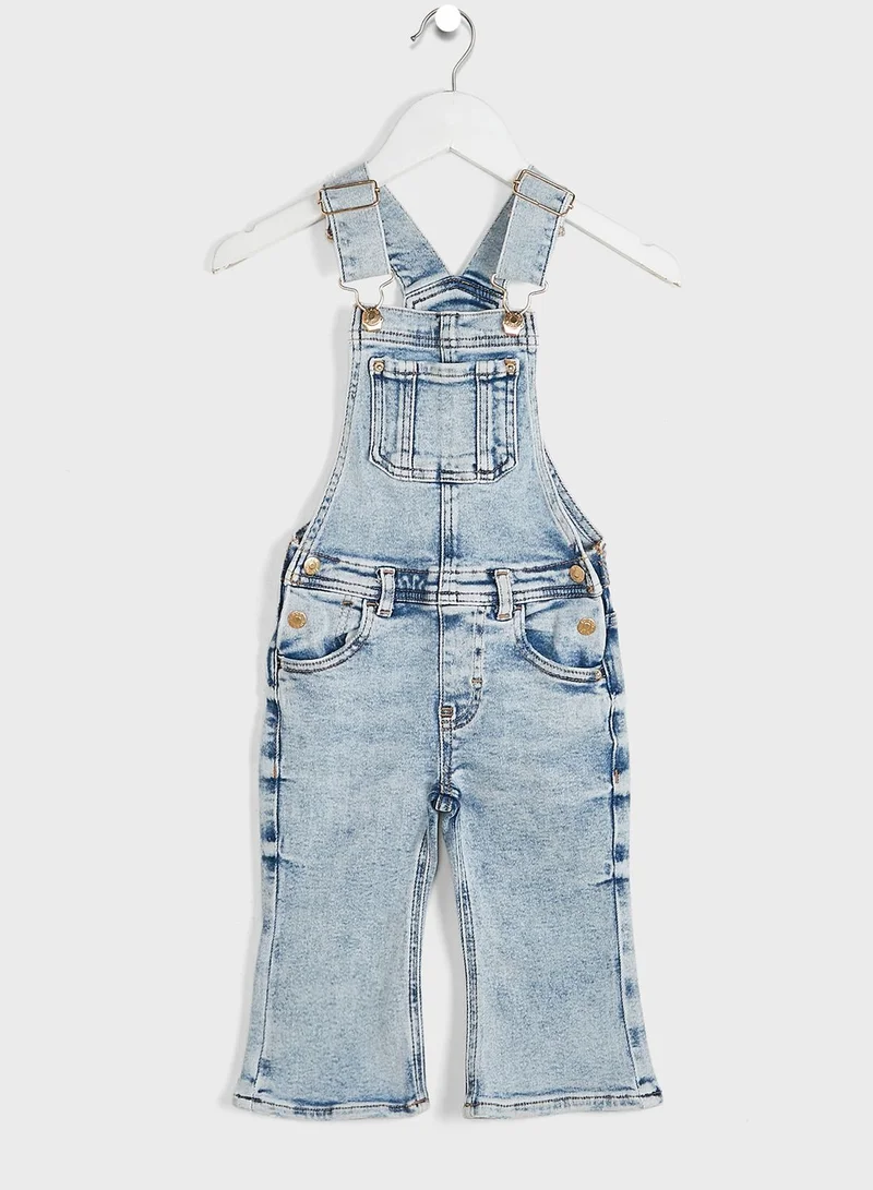 RIVER ISLAND Kids Kick Flare Slim Fit Dungaree