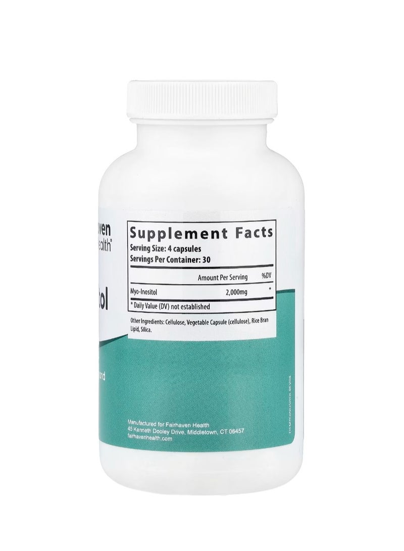 فايرهايفن هيلث ميو-إينوزيتول 120 كبسولة (500 مجم لكل كبسولة) - Image 2